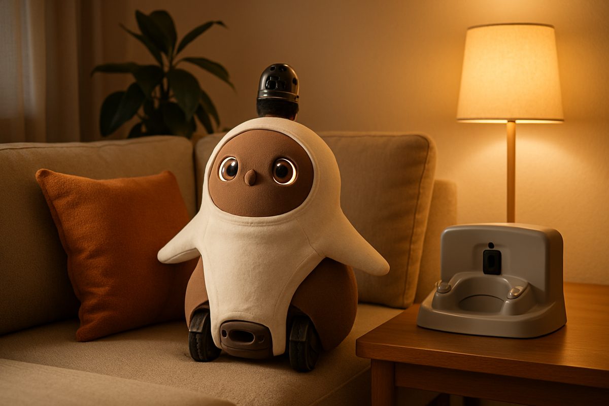 ソファの上のロボット