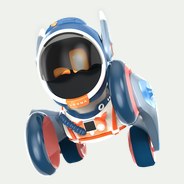 宇宙飛行士風の青い外装のLoona