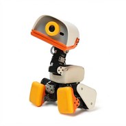 座った姿勢のクリーム色のMicroduck